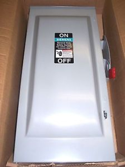 SIEMENS DISCONNECT TYPE 3R CAT# GF223NR 100A 240V 2P FUSIBLE NIB