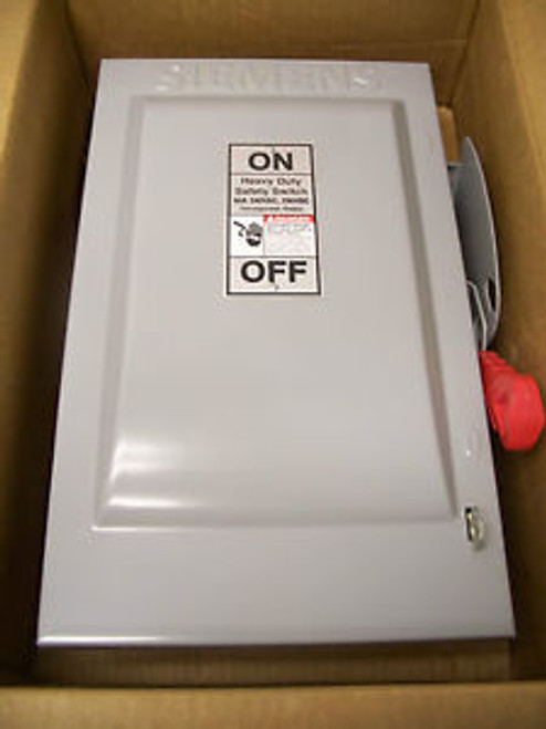 SIEMENS DISCONNECT TYPE 1 CAT#HF322N 60A 240V FUSIBLE NIB