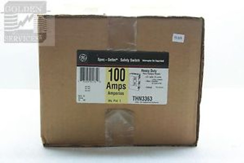 GE THN3363 Spec-Setter Heavy Duty Safety Switch 600V 100A (NIB)