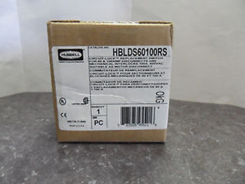 New Hubbell HBLDS60100RS 100 Amp Disconnect Switch 600 VAC NIB