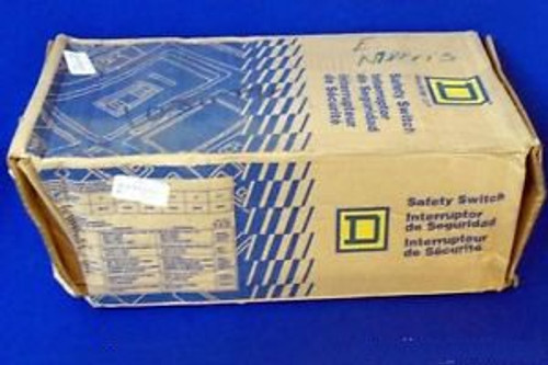 SQUARE D D323N GENERAL DUTY SAFETY SWITCH, 100 A, 240 VAC, 50/60 HZ, NIB SEALED