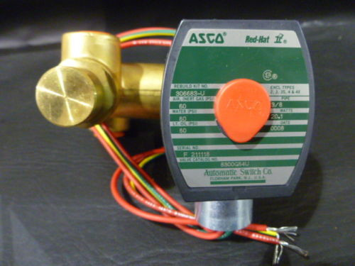 New Asco Valve 8300G64U Solenoid Valve 120Vac 3/8 New