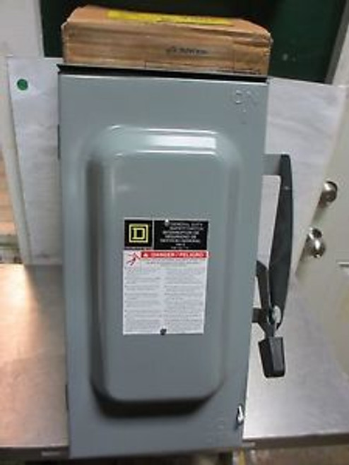 Square D D323NRB 100 A / 3-P / 240 V / N3R / Fusible Safety Switch (NIB)