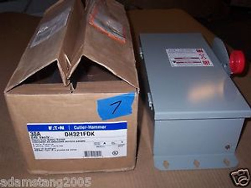 NEW Cutler Hammer DH321FDK 30 amp 240v Fusible 12x Safety Switch Disconnect