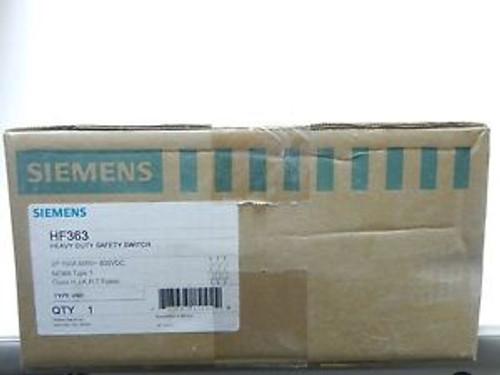 SIEMENS HF363 NEW 100A 3P 600V HEAVY DUTY SAFETY SWITCH HF363