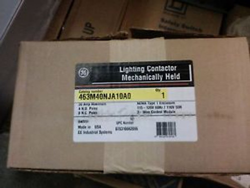 GE Lighting Contactor Mechanically Held 30 Amp, 463M40NJA10A0 New