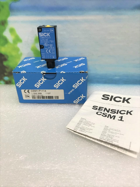 SICK NEW CSM1-P1114 PLC (AB8) COLOR SENSOR M12 3 TOLERANCE MODES, 12.5MM RANGE