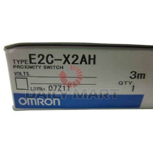NEW Omron E2C-X2AH 3M Proximity Sensor 2MM, Heat Resistance, Shielded M12