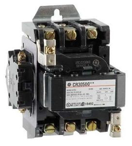 GENERAL ELECTRIC CR305D003 Contactor, NEMA, 230-240VAC, 3P, 45A