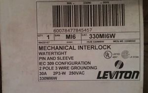 Leviton 330MI6W MECHANICAL INTERLOCK