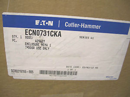 CUTLER-HAMMER SIZE 3 ENCLOSED STARTER CAT#AN16KN0 90A 50HP 480VCOIL 600V New