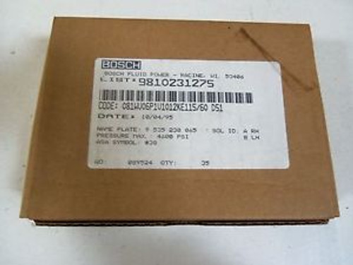 BOSCH FLUID POWER 9810231275 DIRECTIONAL CONTROL VALVE  SEALED