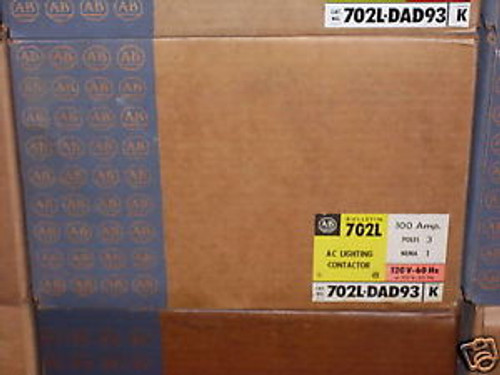 Allen Bradley 702L-DAD93 100A Lighting Contactor New