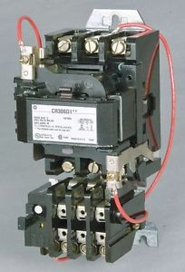 GENERAL ELECTRIC CR306D00400XAAAAJ Magnetic Motor Starter, NEMA, 480V, 25-50A