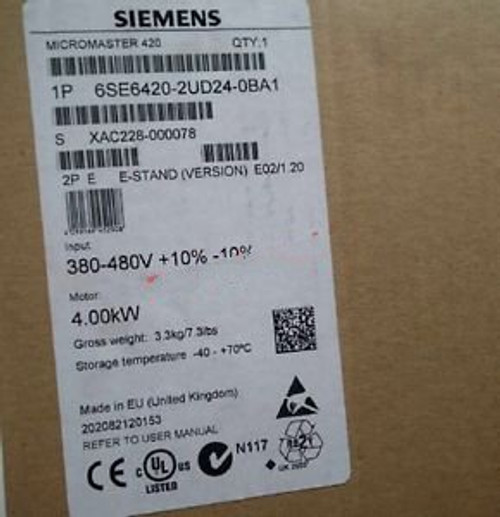 1PC Siemens 6SE6420-2UD24-0BA1 6SE64204UD230BA1 Inverter PLC New In Box