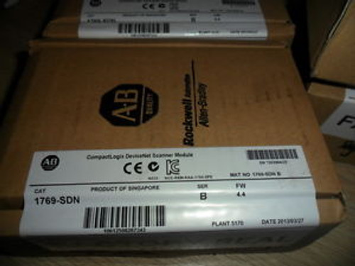 2013 - 2014 New in box Allen Bradley AB MicroLogix 1769-SDN /B DeviceNet Scanner