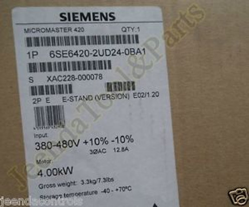 1PC New Siemens 6SE6420-2UD24-0BA1 6SE64204UD230BA1 Inverter PLC In Box
