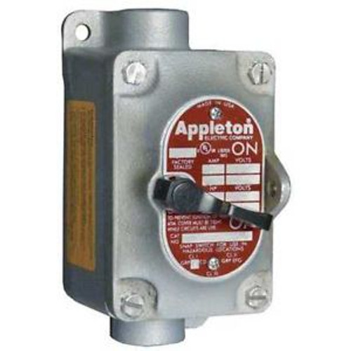 APPLETON ELECTRIC EDSC175-F23 Tumbler Switch,EDSC Series,1 Gang,2-Pole