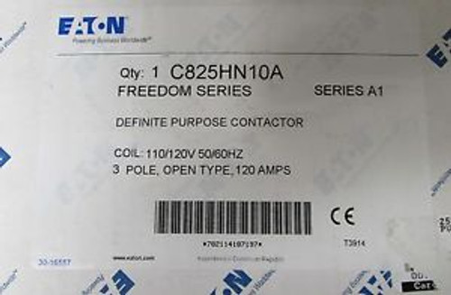 EATON CUTLER HAMMER C825HN10A Freedom 110 120 V Definite Purpose 120A Contactor