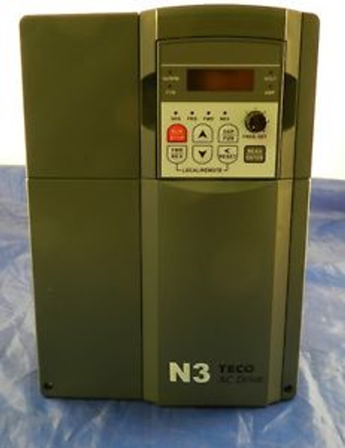 7.5HP 3PH 230V VFD TECO WESTINGHOUSE VARIABLE FREQUENCY DRIVE N3-407-C