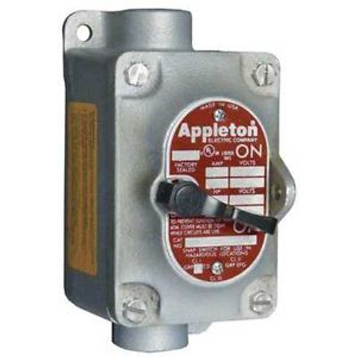 APPLETON ELECTRIC EDSC110-F23 Tumbler Switch,EDSC Series,1 Gang,2-Pole