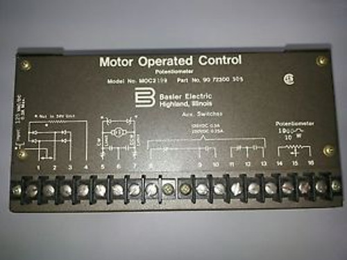 Basler Electric Motor Operated Control Potentiometer MOC2199 NEW In Box