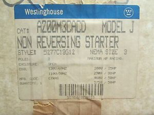 WESTINGHOUSE A200M3CACD Size 3 A200 110/120V Starter