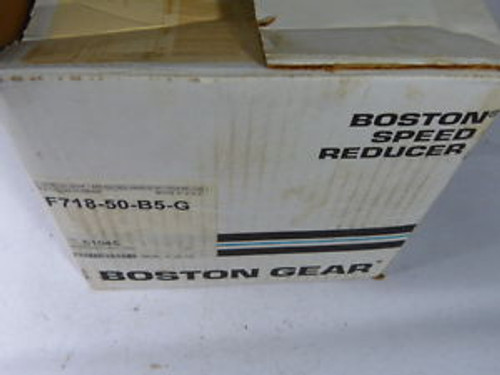 Boston Gear F718-50-B5-G Gear Speed Reducer  NEW IN BOX