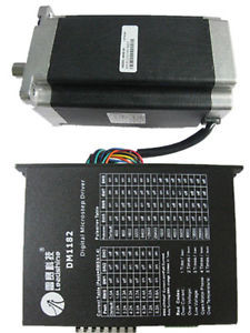 NEMA42 1700ozin 12NM 60-130VAC 2ph Motor Drive 110HS12-Z+DM1182