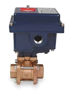 DYNAQUIP CONTROLS EVA67AME25 Electronic Ball Valve, Bronze, 115VAC