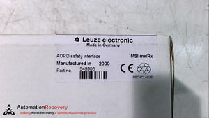 LEUZE 549905 SAFETY RELAYS MSI-MX/RX, NEW