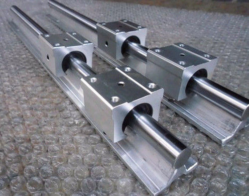 6pcs SBR16-500mm/SBR20-1250mm/SBR25-1850mm linear bearing rails+12pcs bloks (C)