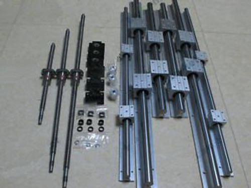 NEW SBR25(6pcs rails SET)+ 3 ballscrews2005?350/550/500mm?+ 3BK/BF15 +3 Chains