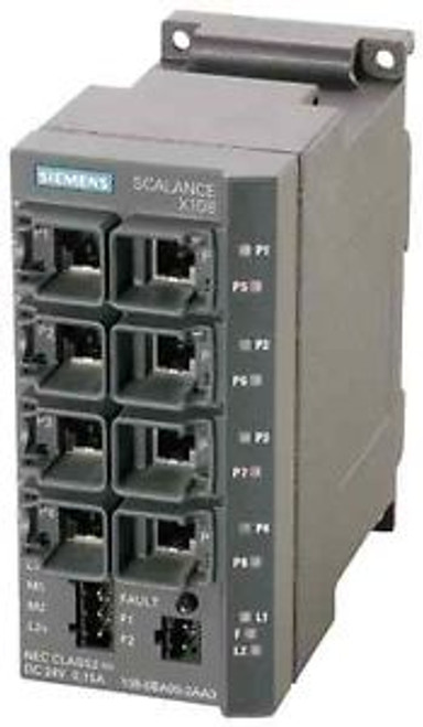 Siemens 6GK5108-0BA00-2AA3 PLC SCALANCE X108 Modul IE SWITCH UNMANAGED SCALANCE