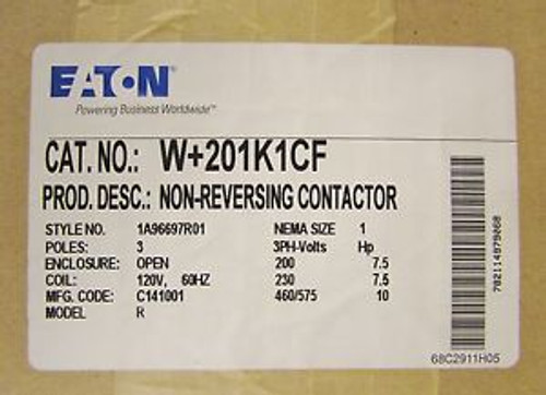 WESTINGHOUSE W+201K1CF Advantage W200 Size 1 Contactor W201K1CF