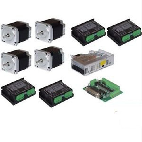 4Axis Nema 34 Stepper Motor 1090OZ-In,5.6A,99mm,dual shaft CNC Mill Cut