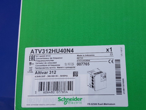 New SCHNEIDER INVERTER ATV312HU40N4