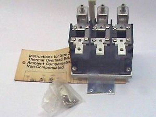 Westinghouse Thermal Overload Relay Cat # AA43A Model J 3 Pole NEMA Size 4 NOS