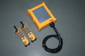 415V HS-8S 2 Transmitters Dual Hoist Crane Radio Remote Control System