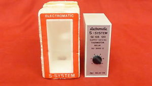 ELECTROMATIC SE-135-120 New S-SYSTEM THERMISTOR RELAY 120VAC (3B4)