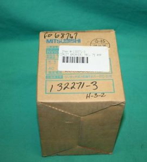 Mitsubishi, NV100-CF, MRC Circuit Breaker 75A 75 Amp AC100-200-415v NEW