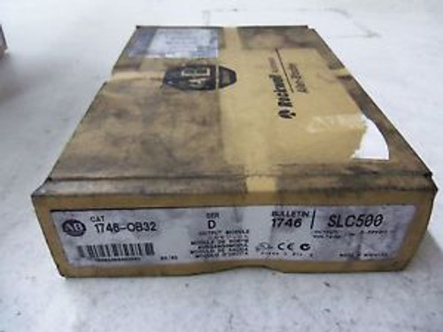 ALLEN BRADLEY OUTPUT MODULE 1746-OB32 SERIES D DATE CODE 05/02 FACTORY SEALED