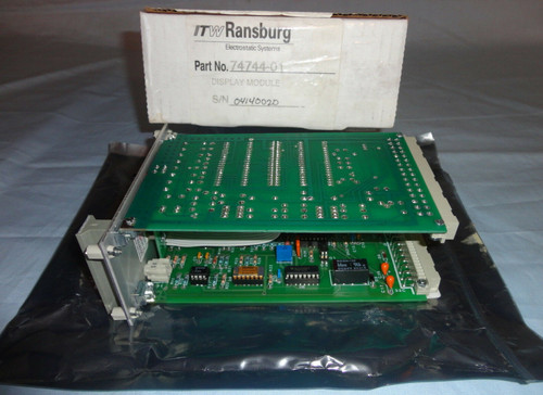 New Itw Ransburg Electrostatic Systems 74744-01 Display Module