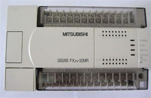 Mit_subishi PLC DC 24V 16 DI 16 DO Relay FX2N-32MR-D with Programming cable new