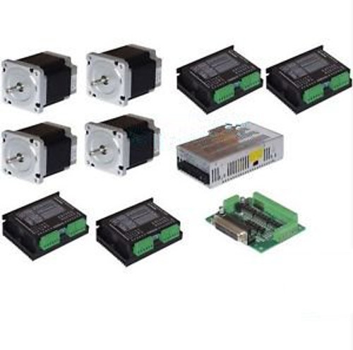 4Axis Nema 34 Stepper Motor with 892OZ-In  &Control CNC
