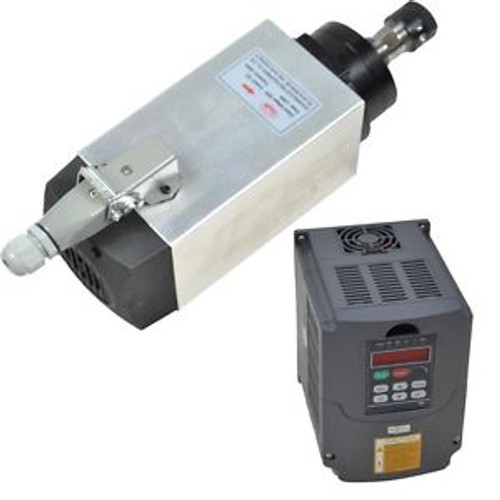 FOUR BEARING 4KW AIR-COOLED MOTOR SPINDLE AND 4KW VFD INVERTER DRIVE TOP QUALITY