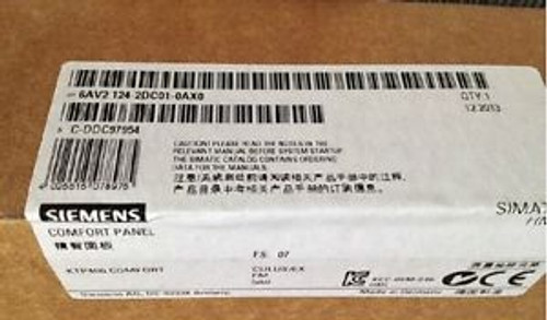 1PCS NEW Siemens HMI 6AV2 124-2DC01-0AX0