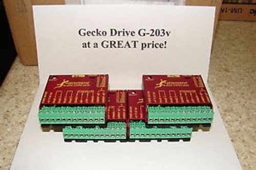 FOUR Geckodrive G-203V ONE YEAR FACTORY WARRANTY steppr motor Drivers   W/EXTRAS