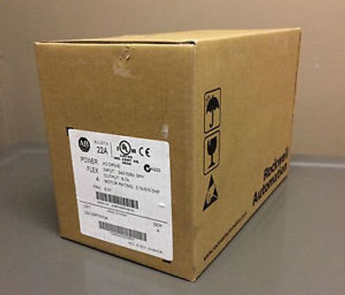 NEW SEALED Allen Bradley 22A-D8P7N104 PowerFlex 4 AC Drive 8.7A 5HP QTY