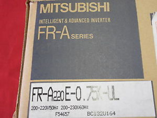 MITSUBISHI FR-A220E-0.75K-UL NEW INVERTER FREQROL-A200  (2D1)